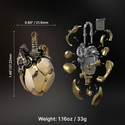 Mechanical Heart Pendant Details 11