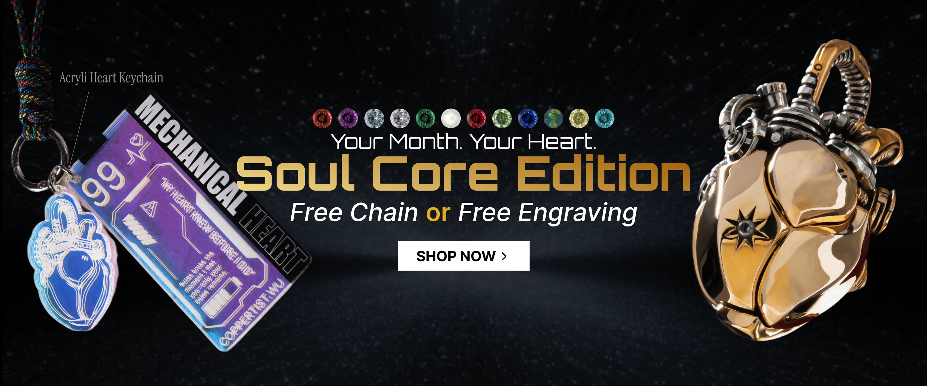 Mechanical Heart Pendant – Soul Core Edition