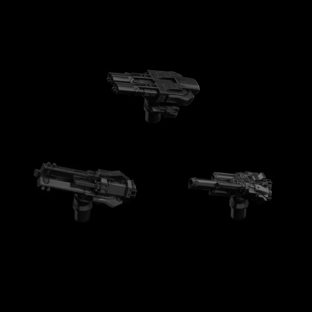 Blackened Mechanical Widow Combat Module Set Black Background