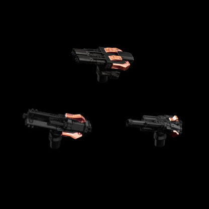 Blackened & Copper Mechanical Widow Combat Module Set Black Background