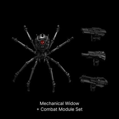 Blackened Mechanical Widow Mechanical Widow + Combat Module Set Black Background