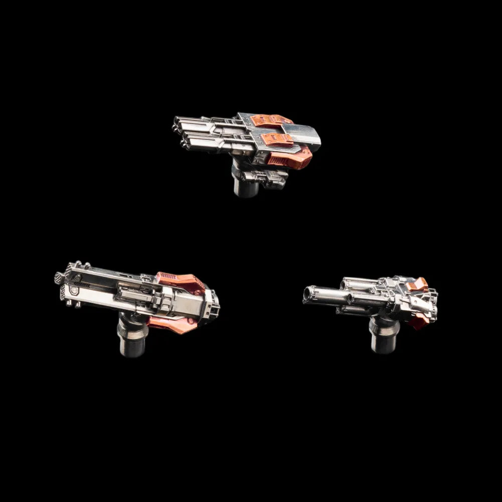 Copper & White Bronze Mechanical Widow Combat Module Set Black Background