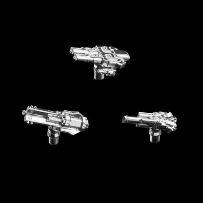 Silver Mechanical Widow Combat Module Set Black Background