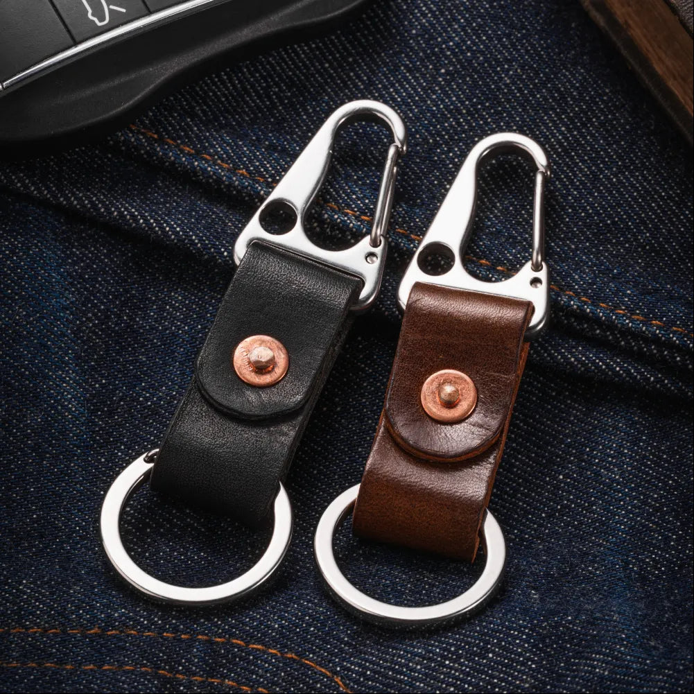 Minimalist Leather Keychain