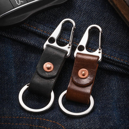 Minimalist Leather Keychain