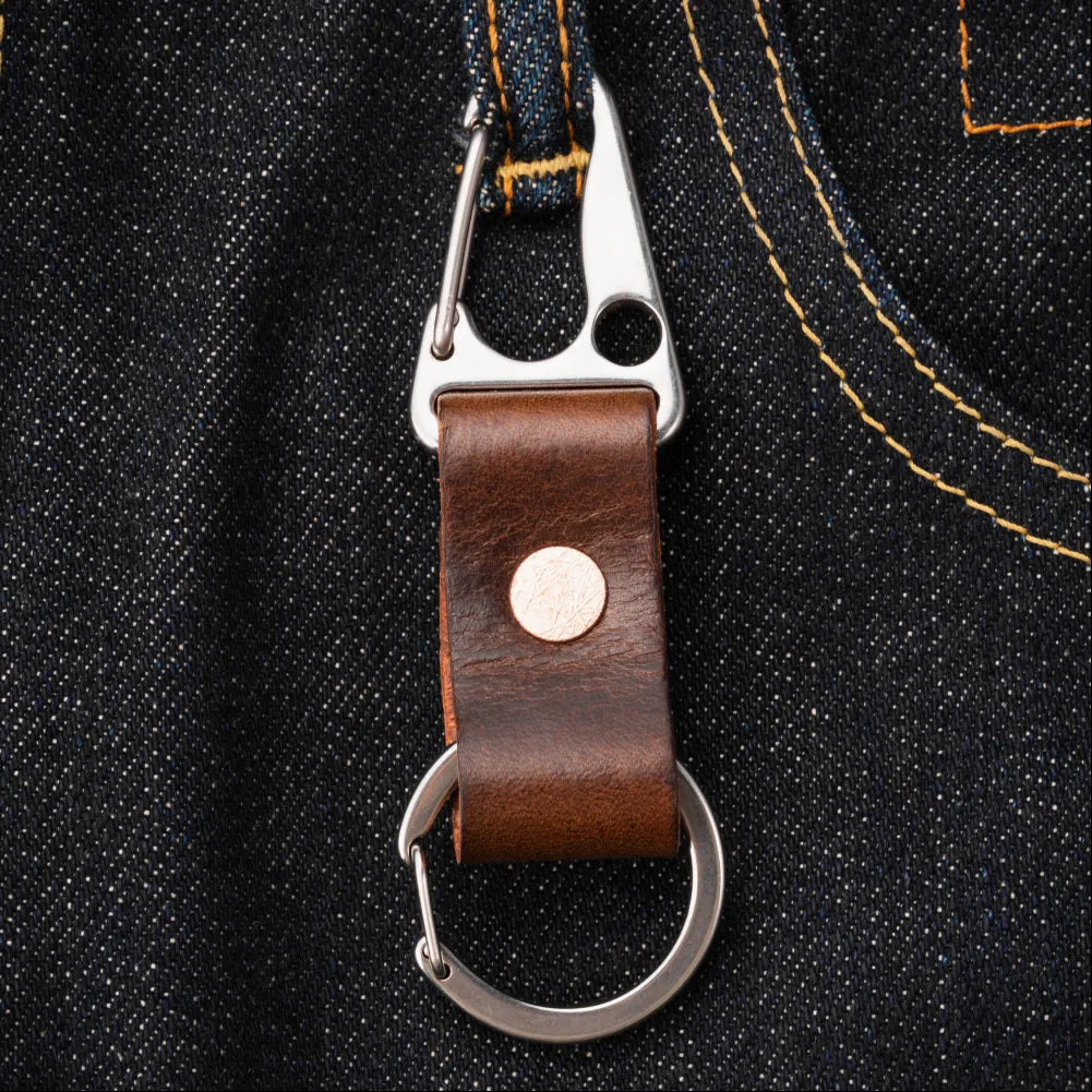 Minimalist Leather Keychain
