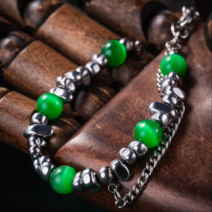 Moonlit Cat Eye Bracelet Details 03