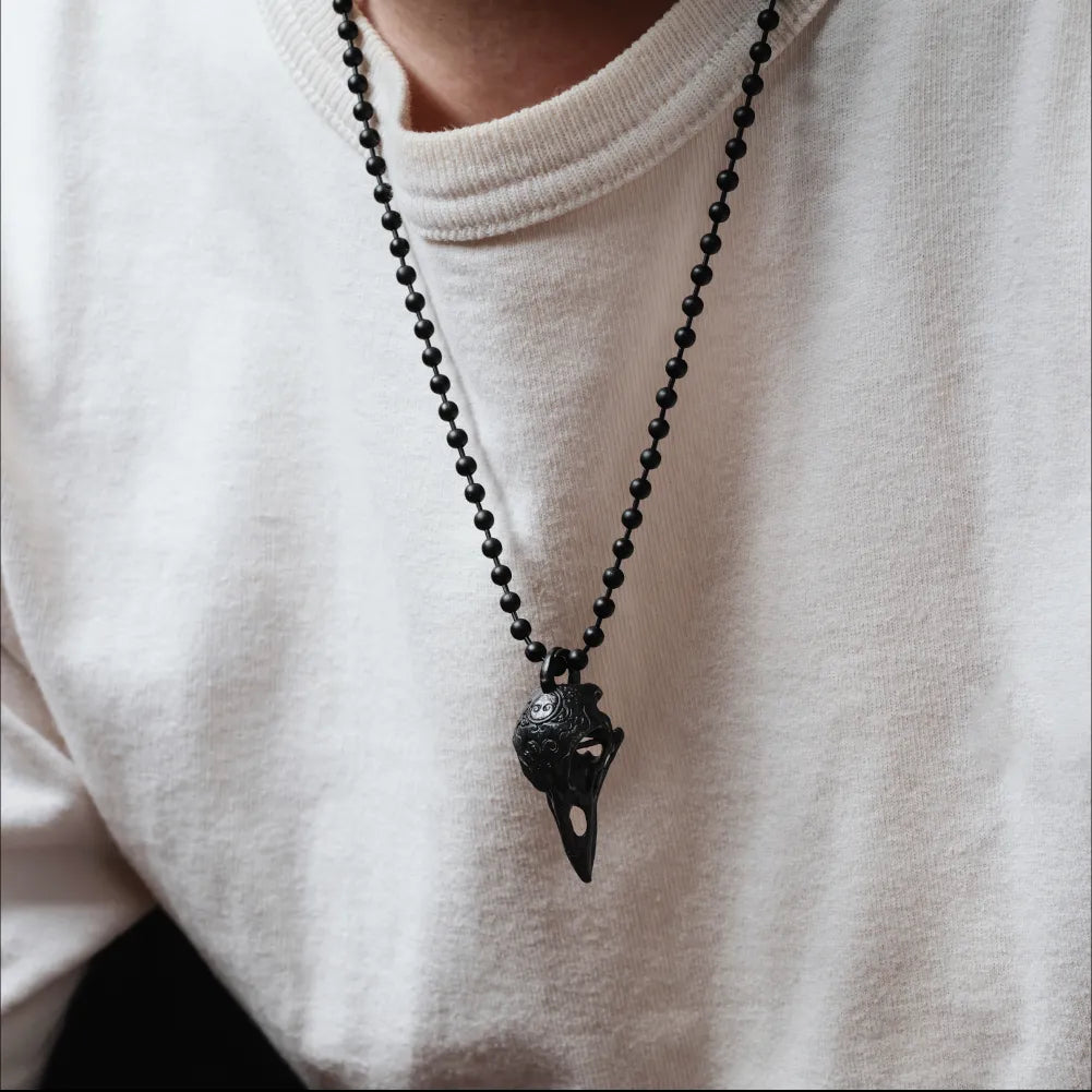 Raven Skull Pendant