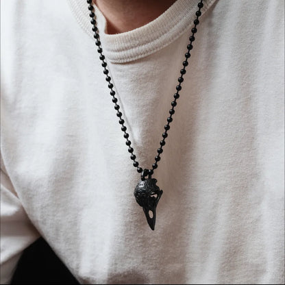 Raven Skull Pendant