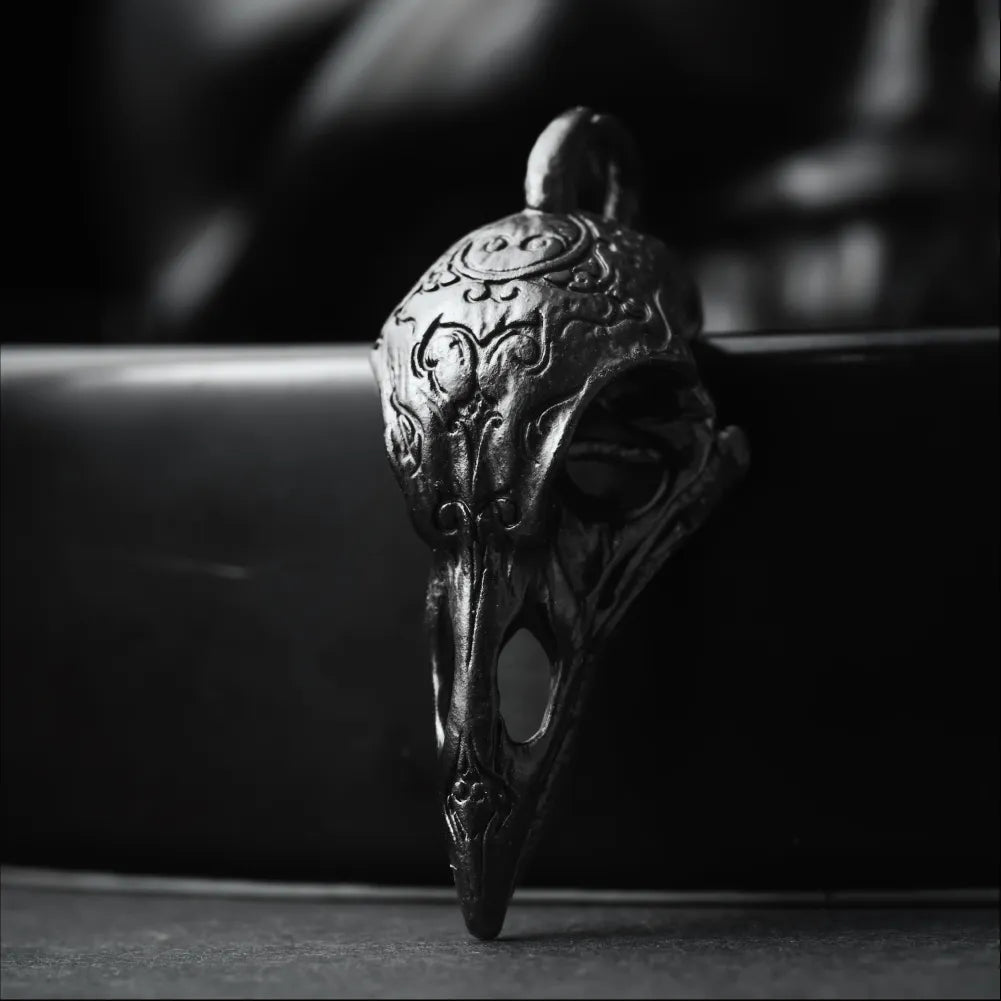 Raven Skull Pendant