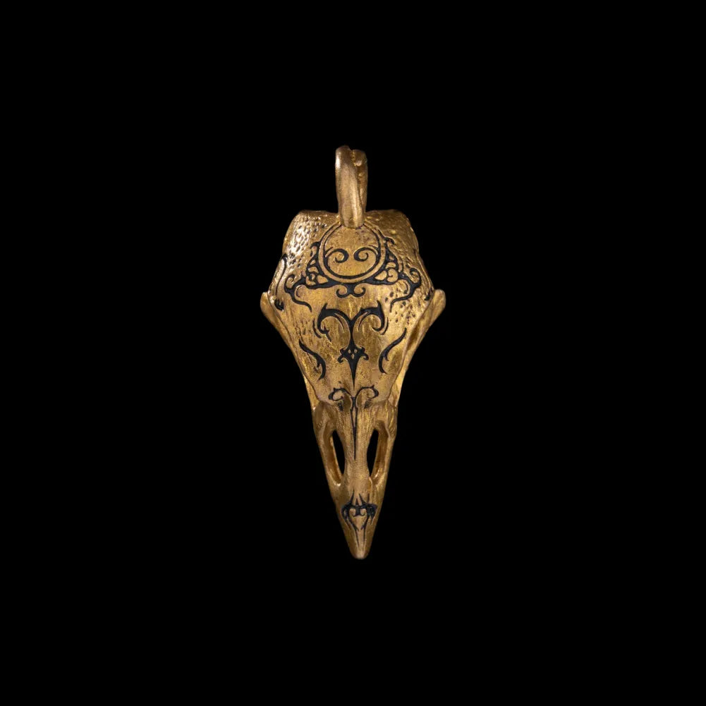 Raven Skull Pendant