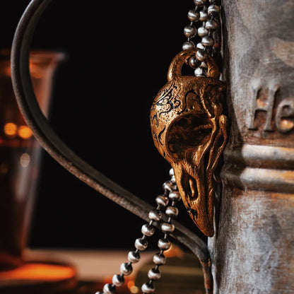 Raven Skull Pendant