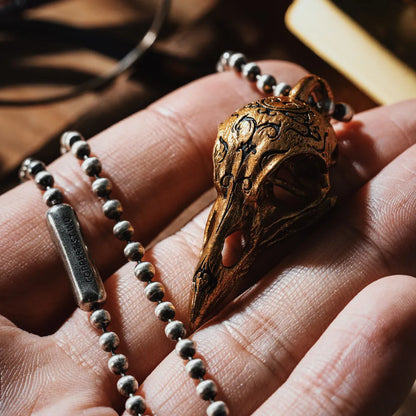 Raven Skull Pendant