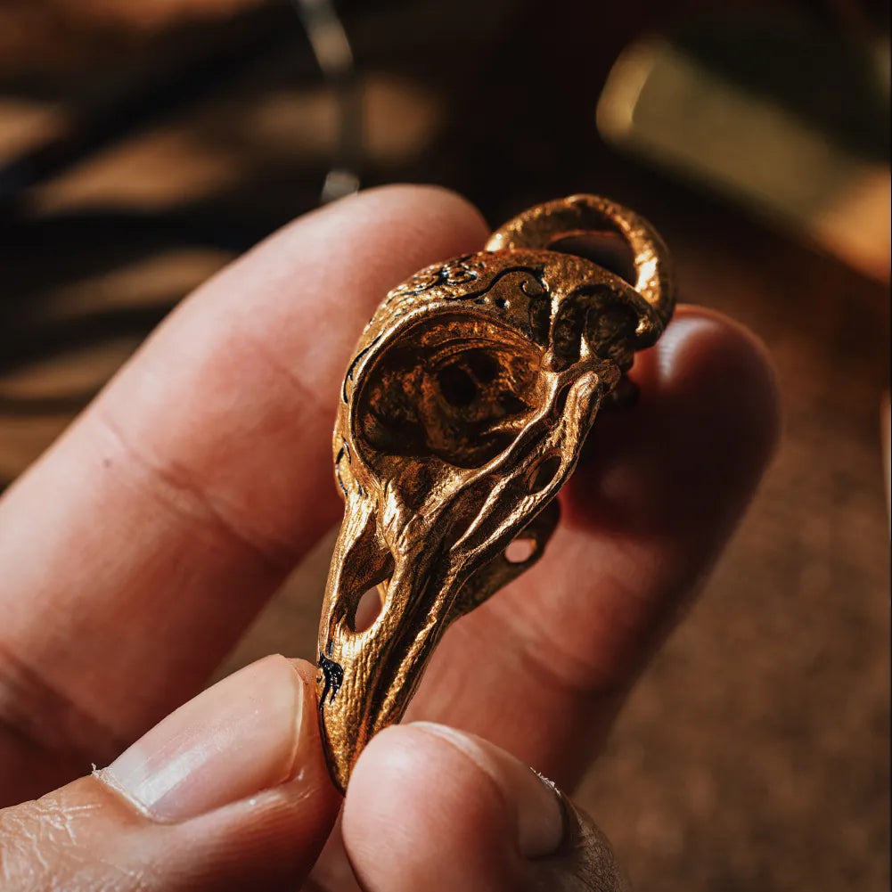 Raven Skull Pendant