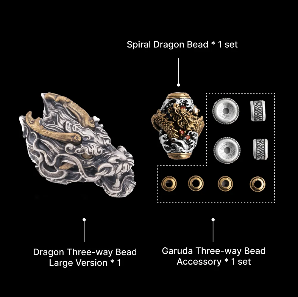 Dragon Three-way Bead - Large Version