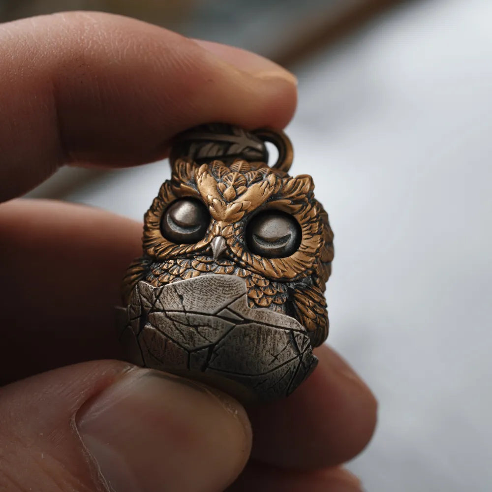 Owl Fidget Pendant