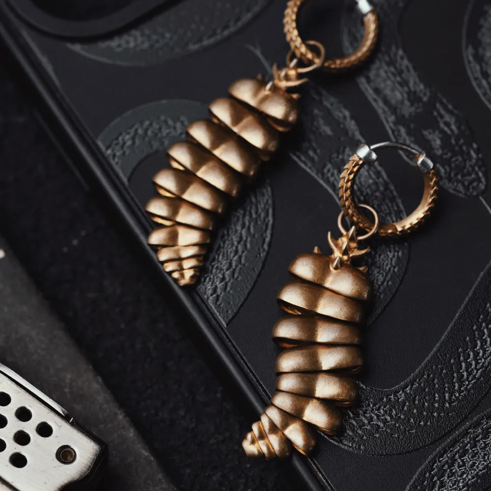 Rattlesnake Tail Earrings