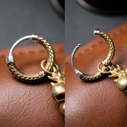 Rattlesnake Tail Earrings