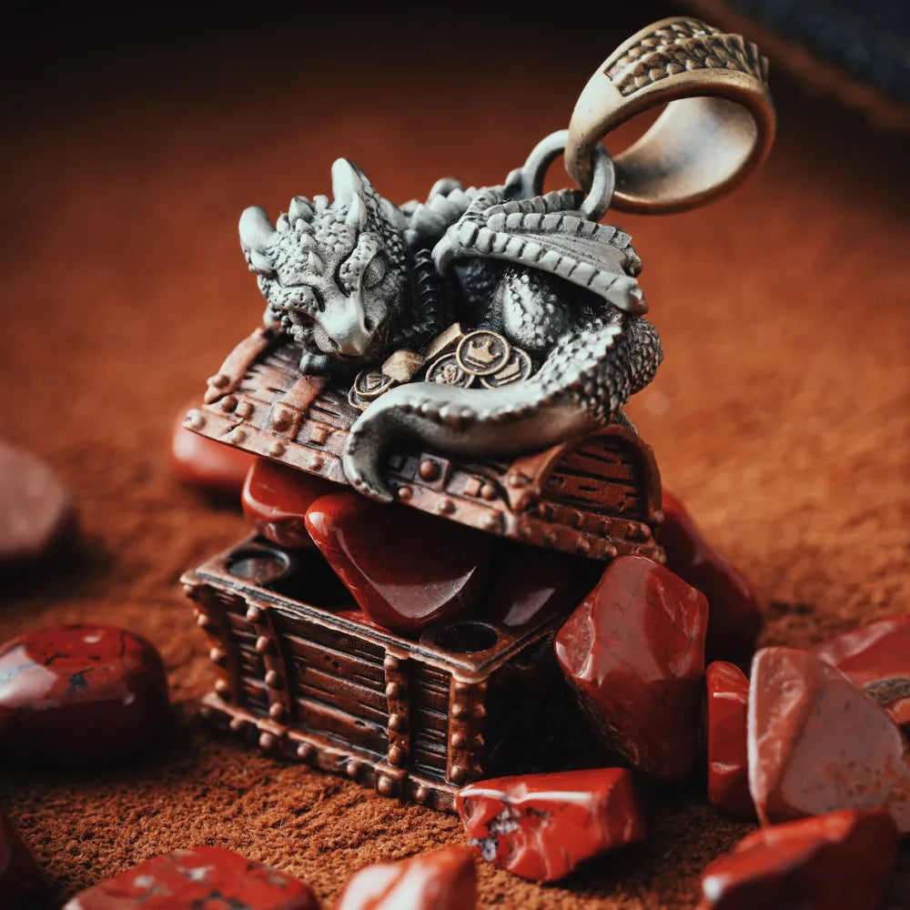 Dragon Treasure Chest Pendant