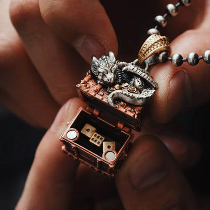 Dragon Treasure Chest Pendant