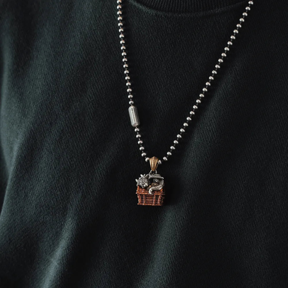 Dragon Treasure Chest Pendant