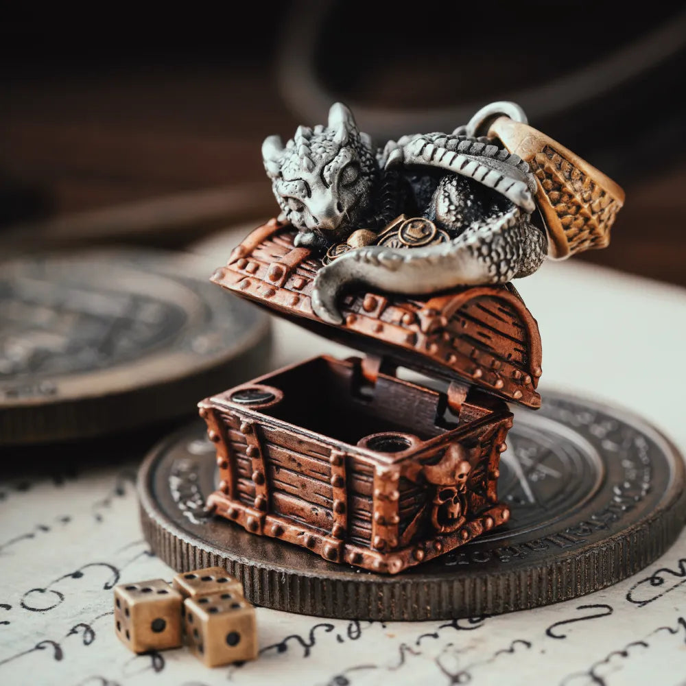 Dragon Treasure Chest Pendant