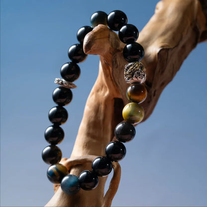 Obsidian Dragon Bracelet