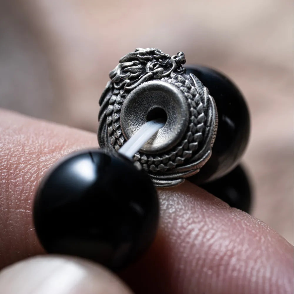 Obsidian Dragon Bracelet