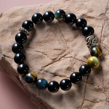 Obsidian Dragon Bracelet