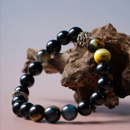 Obsidian Dragon Bracelet