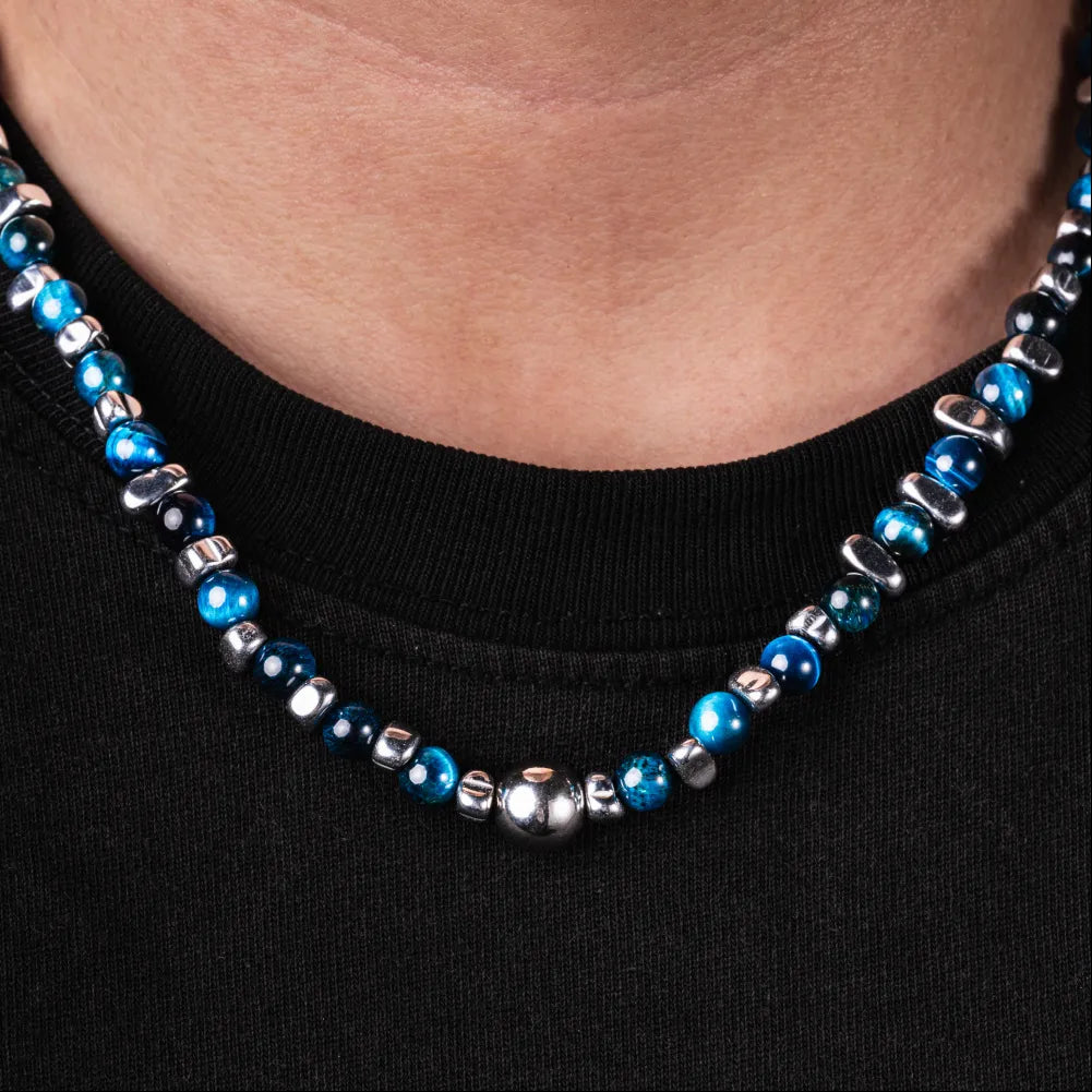 Ocean Fade Ti Steel Chain Necklace Details 02