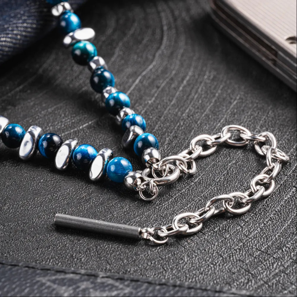 Ocean Fade Ti Steel Chain Necklace Details 03