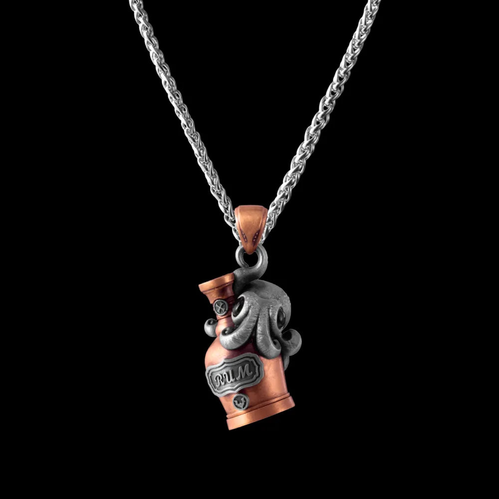 With Titanium Steel Chain Necklace