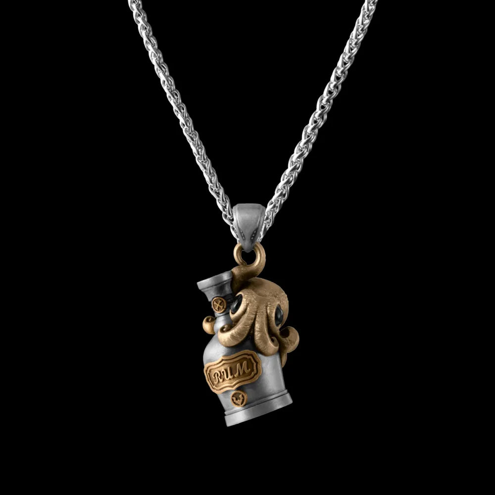 With Titanium Steel Chain Necklace