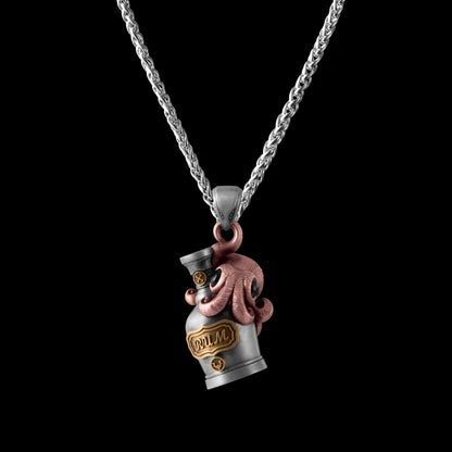 With Titanium Steel Chain Necklace