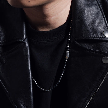 Oriental Patterned Ball Chain Necklace - 4mm