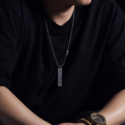 Oriental Patterned Ball Chain Necklace - 4mm