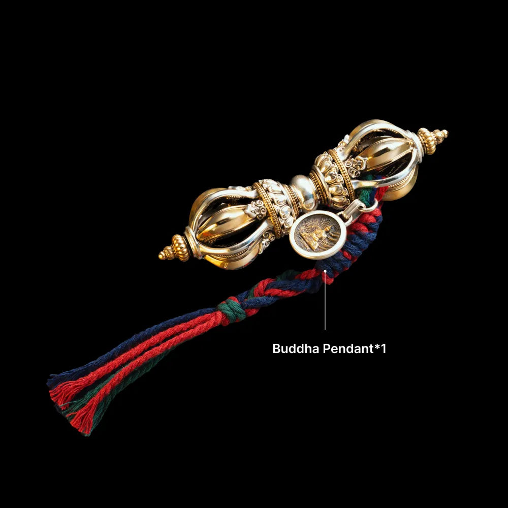 Ox.Silver Brass Palm Vajra Relic Option 01