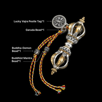 Ox.Silver Brass Palm Vajra Relic Option 04