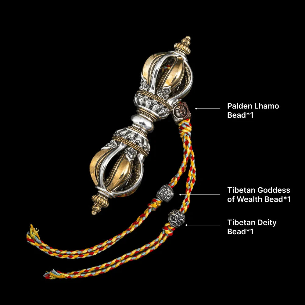 Ox.Silver Brass Palm Vajra Relic Option 05