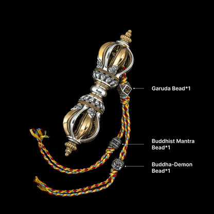 Ox.Silver Brass Palm Vajra Relic Option 06