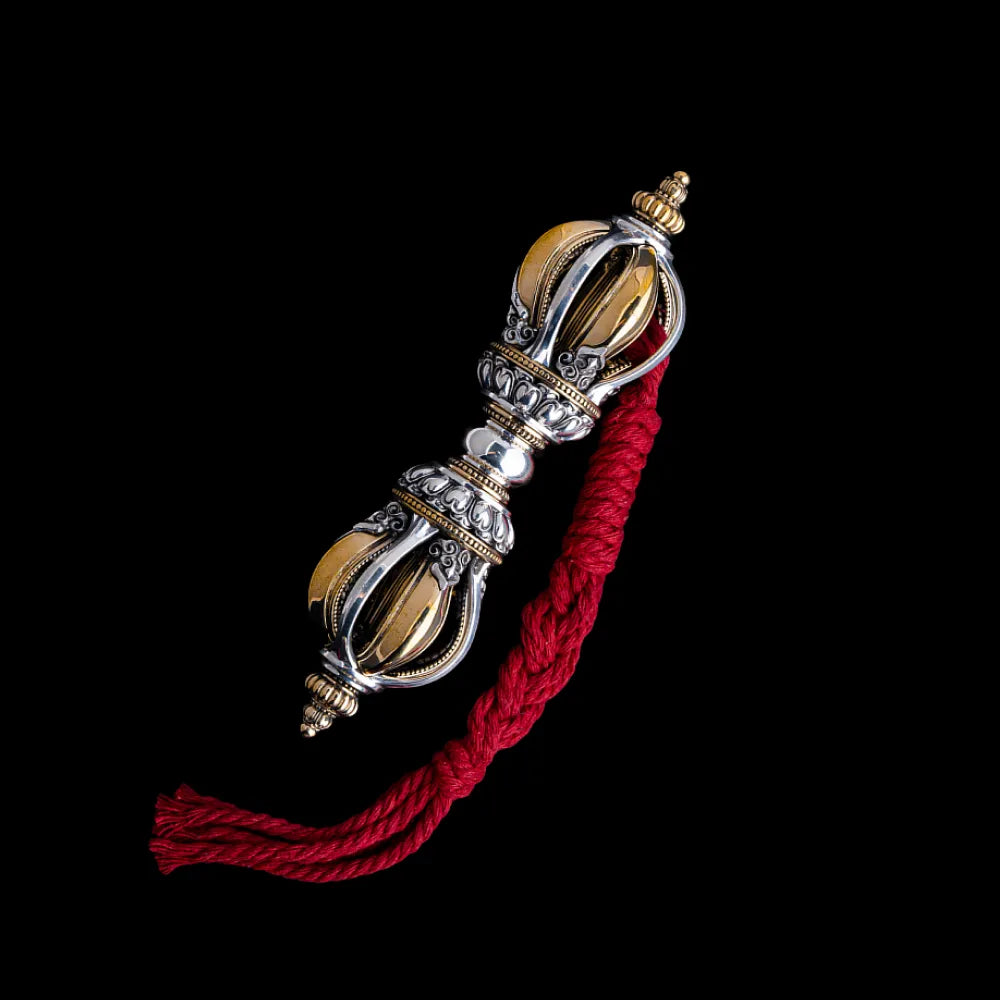 Ox.Silver Brass Palm Vajra Relic Option 07