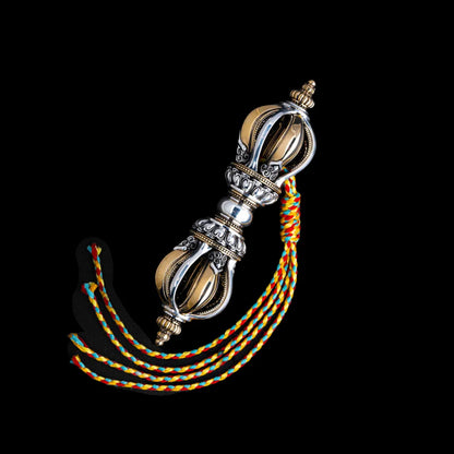 Ox.Silver Brass Palm Vajra Relic Option 08