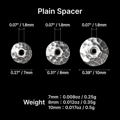 Taoist Silver Chip Spacer
