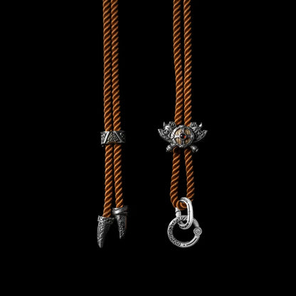 Viking Shield Sigil Rope Necklace