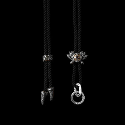 Viking Shield Sigil Rope Necklace