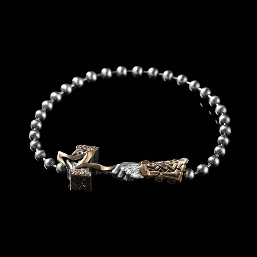 Thunder Hammer Chain Clasp Bracelet
