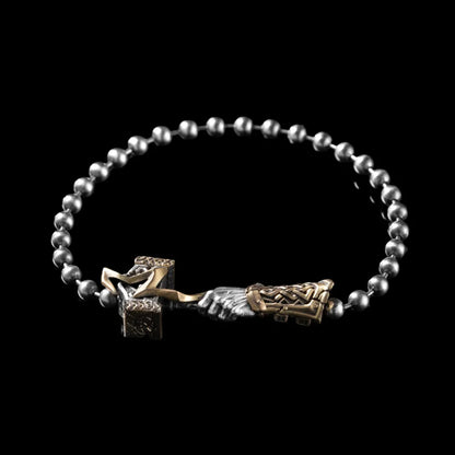 Thunder Hammer Chain Clasp Bracelet