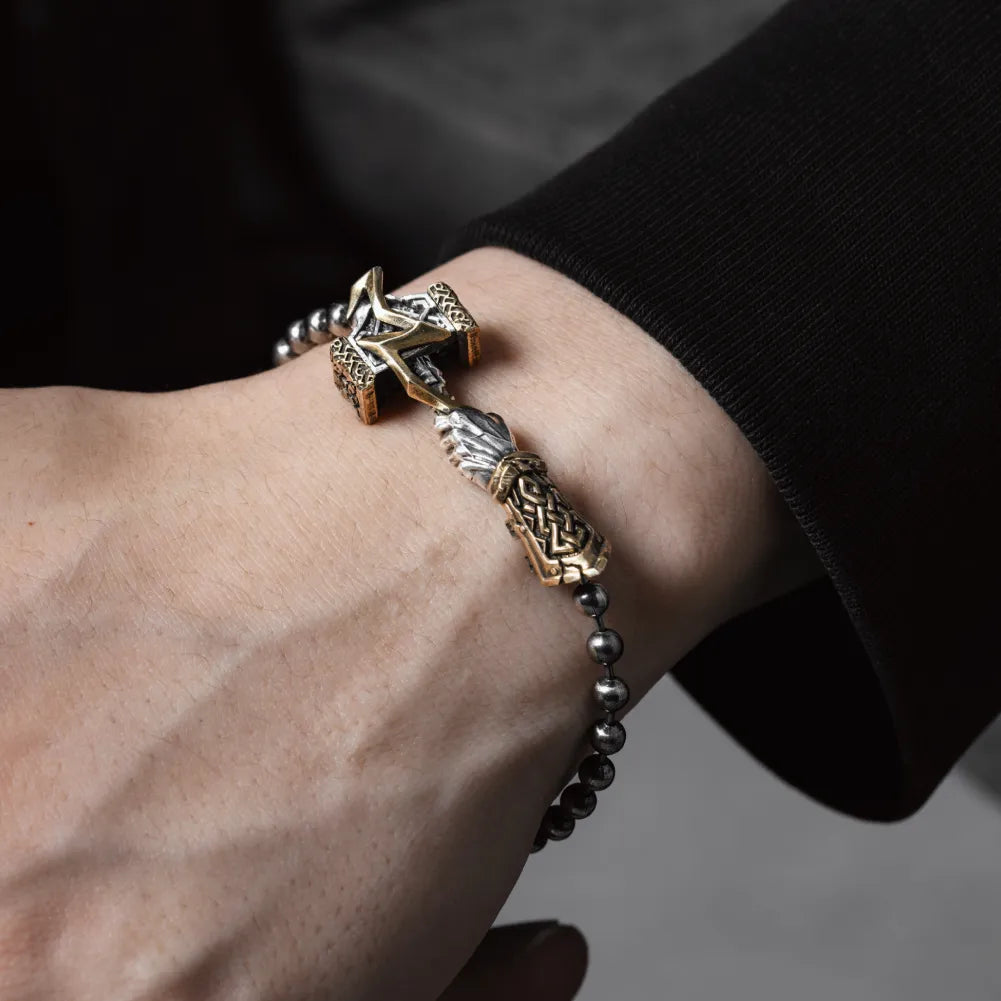Thunder Hammer Chain Clasp Bracelet