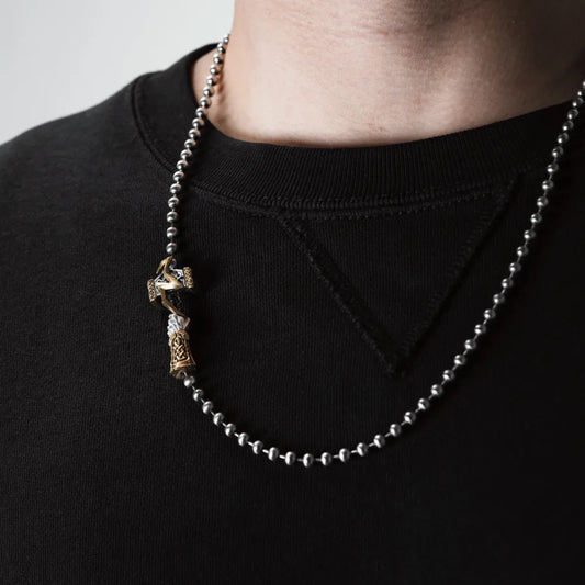 Thunder Hammer Chain Clasp Necklace